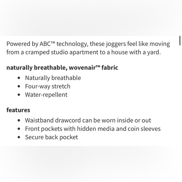 Lululemon ABC Jogger *WovenAir Grey Sage - Picture 4 of 4